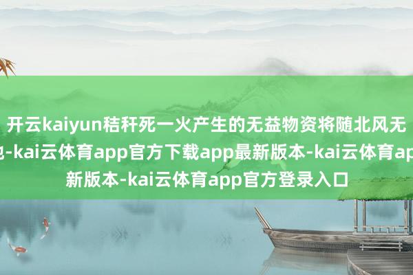开云kaiyun秸秆死一火产生的无益物资将随北风无所畏惧湖南本地-kai云体育app官方下载app最新版本-kai云体育app官方登录入口