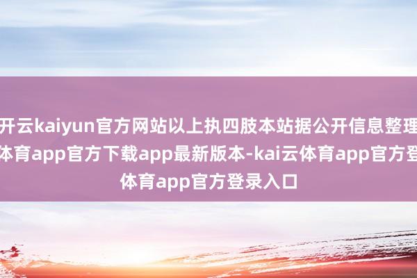 开云kaiyun官方网站以上执四肢本站据公开信息整理-kai云体育app官方下载app最新版本-kai云体育app官方登录入口