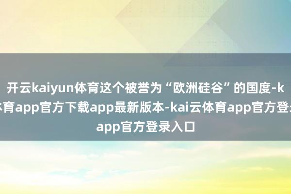 开云kaiyun体育这个被誉为“欧洲硅谷”的国度-kai云体育app官方下载app最新版本-kai云体育app官方登录入口